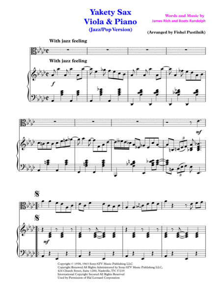 Yakety sax free sheet music
