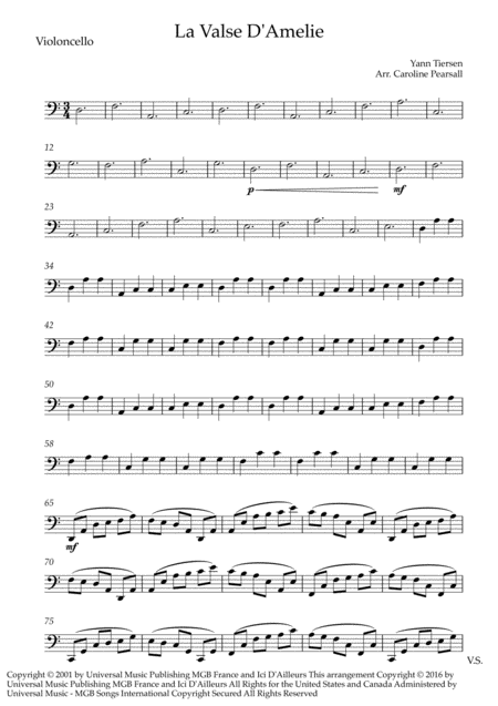 Yann Tiersen La Valse D Amelie Violin Cello Duo Music Sheet Download Topmusicsheet Com The music includes scans of public domain editions and editions we have created ourselves. top music sheets