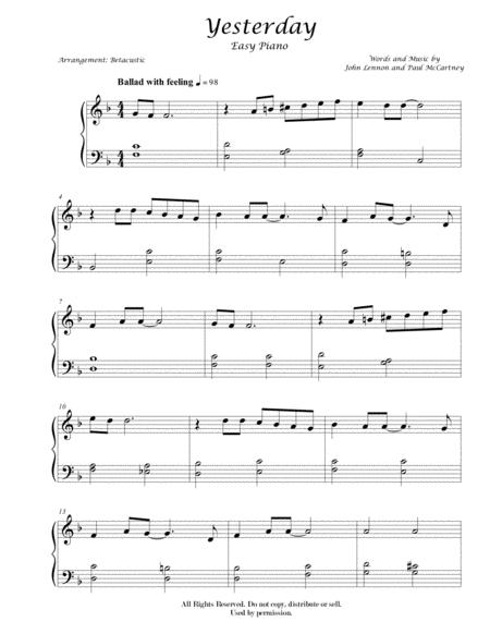beatles birthday sheet music pdf