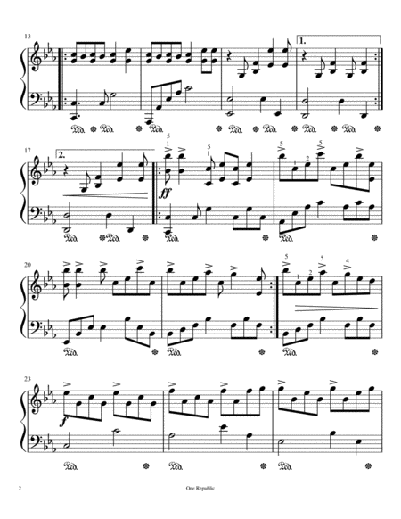one republic apologize piano sheet music pdf