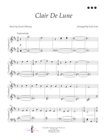 Clair De Lune Easy Music Sheet Download Topmusicsheet Com