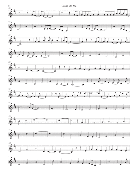 Count On Me Original Key Clarinet Music Sheet Download Topmusicsheet Com