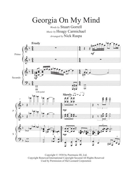 georgia on my mind chords jazz