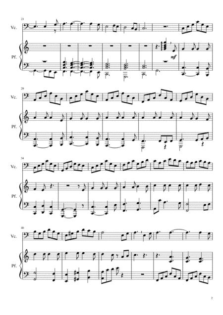 Hallelujah By Leonard Cohen For Cello And Piano Music Sheet Download