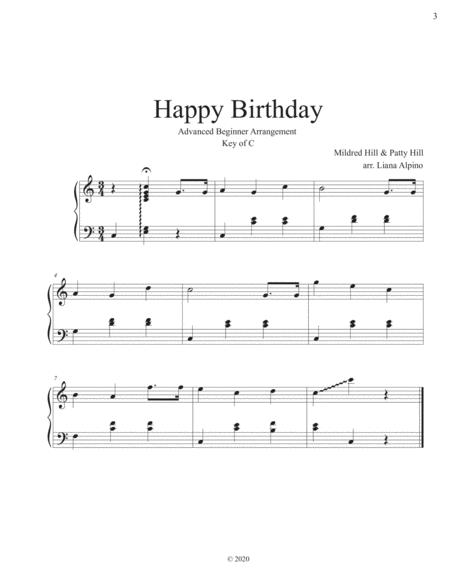 Happy Birthday For Solo Harp Music Sheet Download - sheetmusicku.com