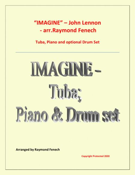 Imagine John Lennon Tuba Piano And Optional Drum Set Chamber Music Intermediate Level