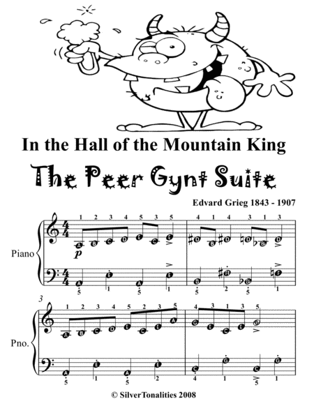 Grieg in the hall of the mountain king piano pdf In The Hall Of The Mountain King The Peer Gynt Suite Easy Piano Sheet Music Tadpole Edition Music Sheet Download Topmusicsheet Com