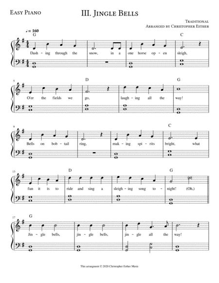 Jingle Bells For Easy Piano Music Sheet Download - TopMusicSheet.com