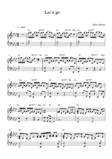 Let It Go Frozen Ost Piano Sheet Music For Both Hands Music Sheet ...
