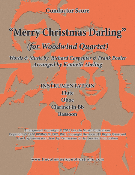 Merry Christmas Darling For Woodwind Quartet