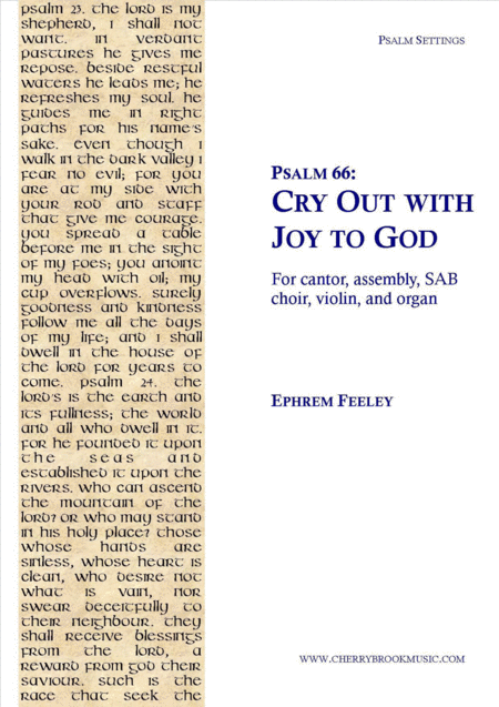 Psalm 66 Cry Out With Joy To God