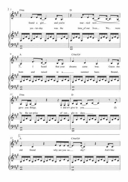 Someone Like You Adele Piano And Voice With Guitar Chords Music Sheet Download Topmusicsheet Com