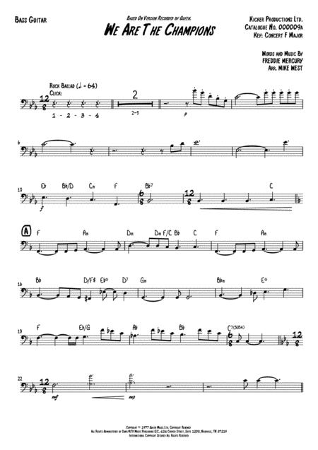 we are the champions guitar tab
