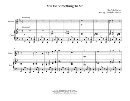 You Do Something To Me Alto Bari Sax And Piano